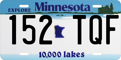 MN license plate 152TQF