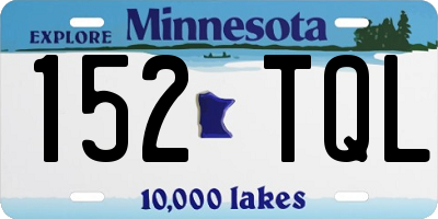 MN license plate 152TQL