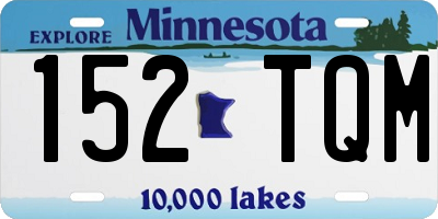 MN license plate 152TQM