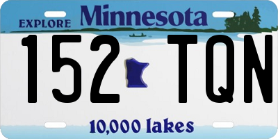 MN license plate 152TQN