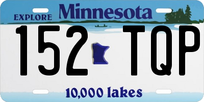MN license plate 152TQP