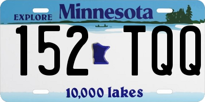 MN license plate 152TQQ