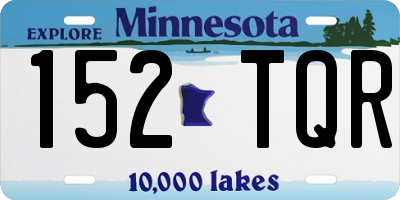 MN license plate 152TQR