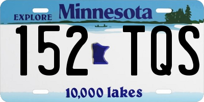 MN license plate 152TQS