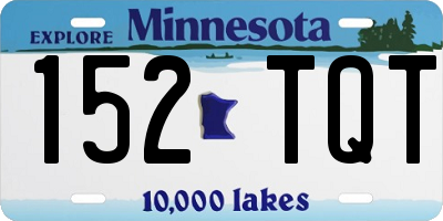 MN license plate 152TQT