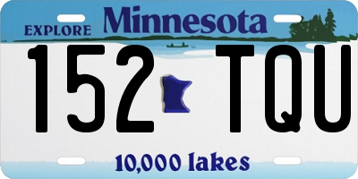 MN license plate 152TQU