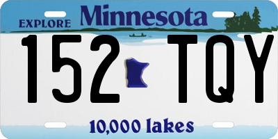 MN license plate 152TQY