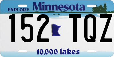 MN license plate 152TQZ