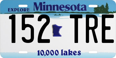 MN license plate 152TRE