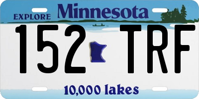 MN license plate 152TRF