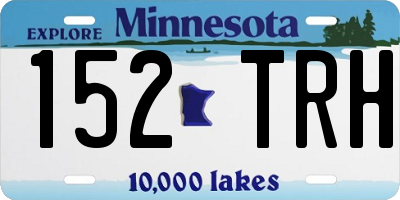 MN license plate 152TRH