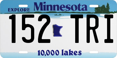 MN license plate 152TRI