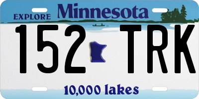 MN license plate 152TRK