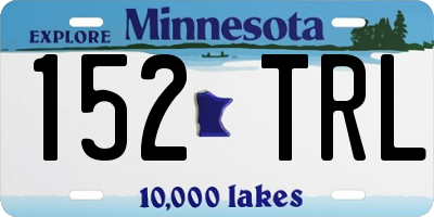 MN license plate 152TRL