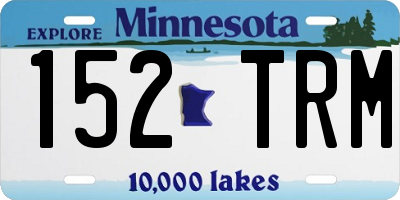 MN license plate 152TRM