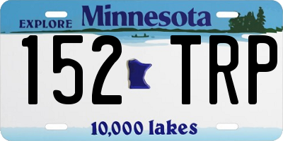MN license plate 152TRP