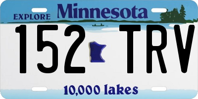 MN license plate 152TRV