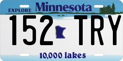 MN license plate 152TRY
