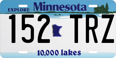 MN license plate 152TRZ