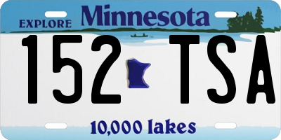 MN license plate 152TSA