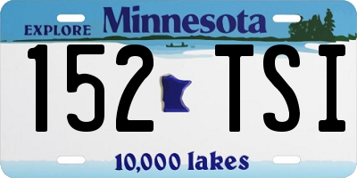 MN license plate 152TSI