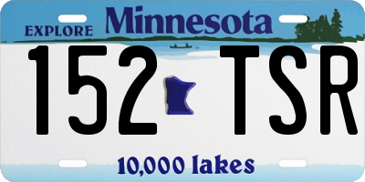 MN license plate 152TSR