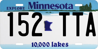 MN license plate 152TTA