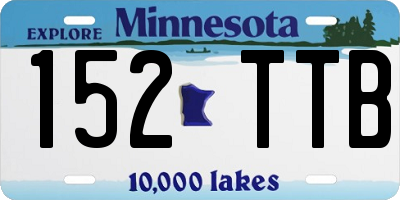 MN license plate 152TTB