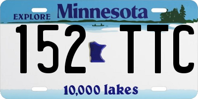 MN license plate 152TTC