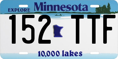 MN license plate 152TTF