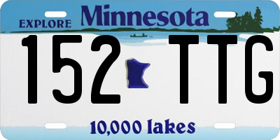 MN license plate 152TTG