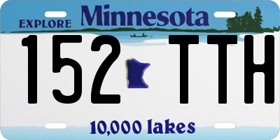MN license plate 152TTH