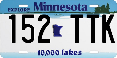 MN license plate 152TTK