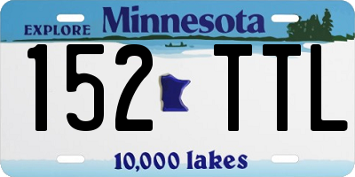 MN license plate 152TTL