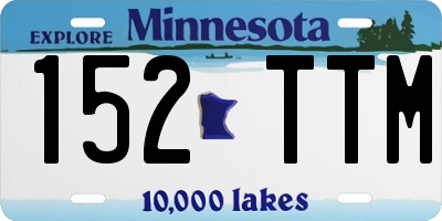 MN license plate 152TTM