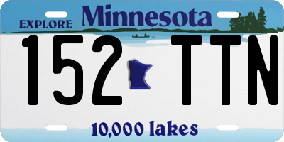 MN license plate 152TTN