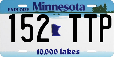 MN license plate 152TTP