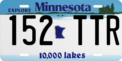 MN license plate 152TTR