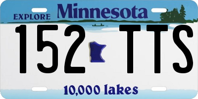 MN license plate 152TTS