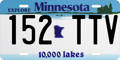 MN license plate 152TTV