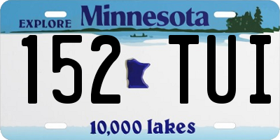 MN license plate 152TUI