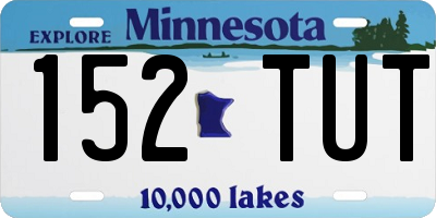 MN license plate 152TUT