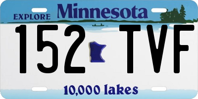 MN license plate 152TVF