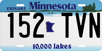 MN license plate 152TVN