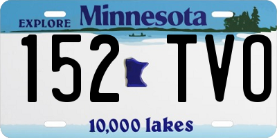 MN license plate 152TVO