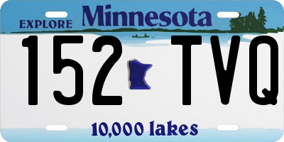 MN license plate 152TVQ