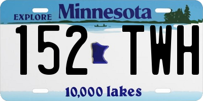 MN license plate 152TWH