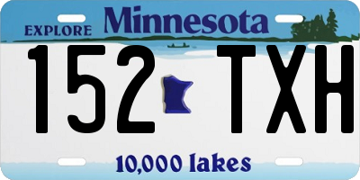 MN license plate 152TXH