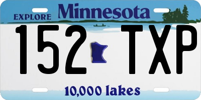 MN license plate 152TXP