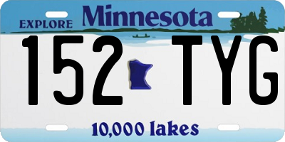 MN license plate 152TYG